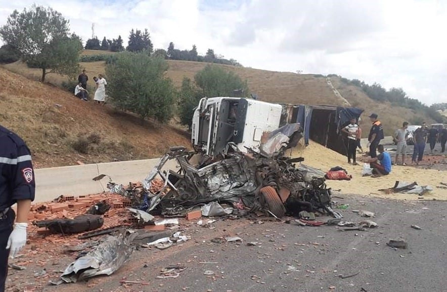 Protection Civile : 9 véhicules emportés par un accident mortel sur l’autorute Est Ouest 