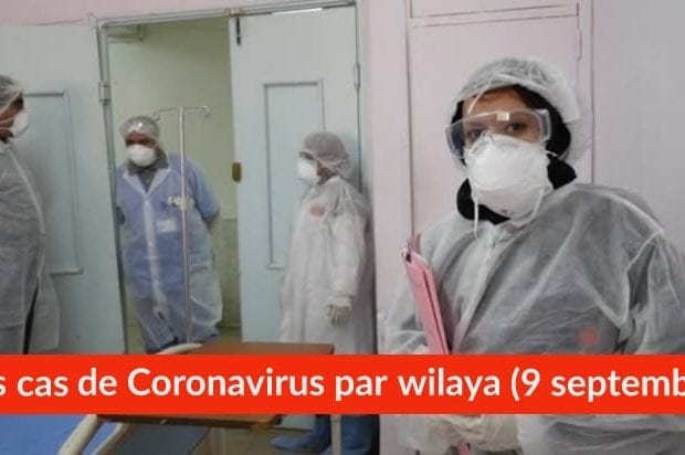 Bilan Coronavirus du 9 septembre : Les cas confirmés par wilaya