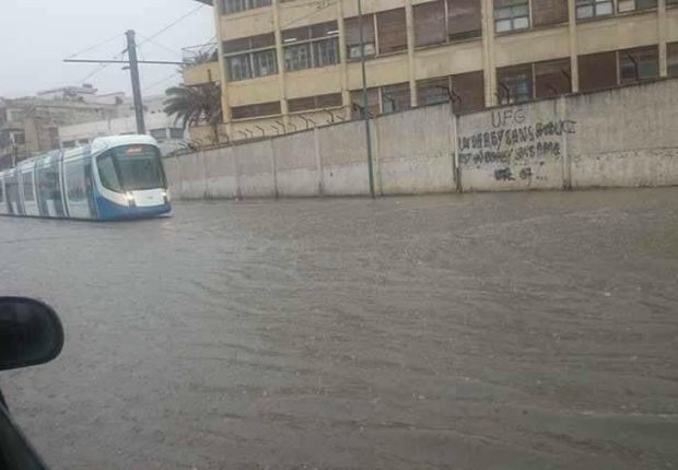Arrêt partiel du tramway à Alger suite aux intempéries 