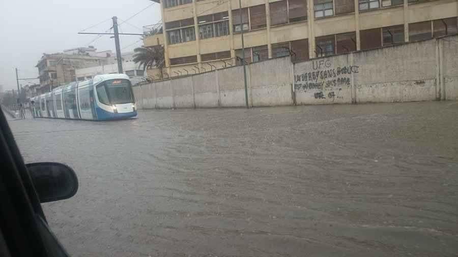 Arrêt partiel du tramway à Alger suite aux intempéries