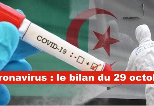 Coronavirus Algérie : Léger recul des contaminations au bilan du 29 octobre
