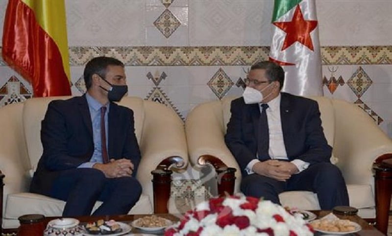 Djerad s’entretient avec son homologue espagnol Pedro Sanchez
