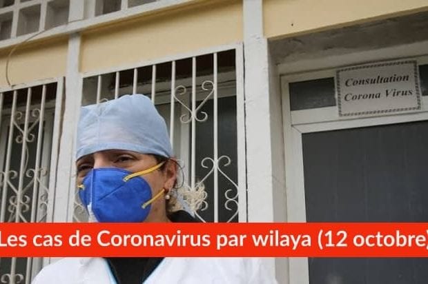 Bilan Coronavirus du 12 octobre : Les cas confirmés par wilaya