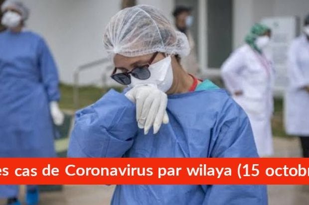 Bilan Coronavirus du 15 octobre : Les cas confirmés par wilaya
