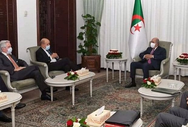 Tebboune reçoit Jean-Yves Le Drian