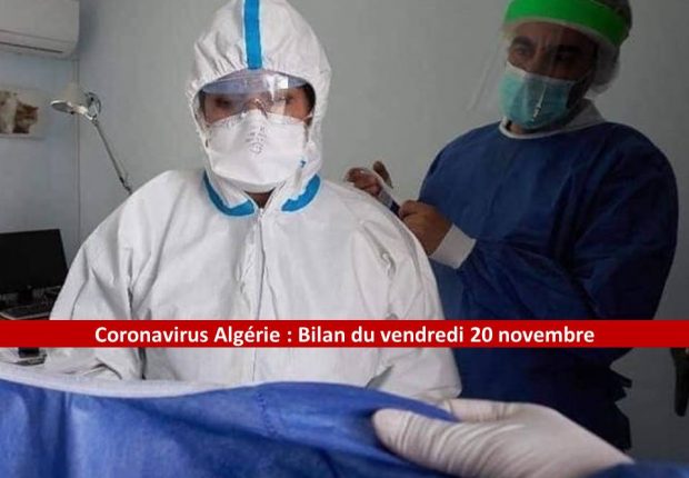 Coronavirus Algérie : Ce qu’il faut retenir du bilan de ce 20 novembre 