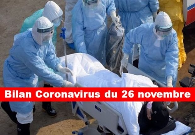 Coronavirus Algérie : Le bilan détaillé du jeudi 26 novembre 2020