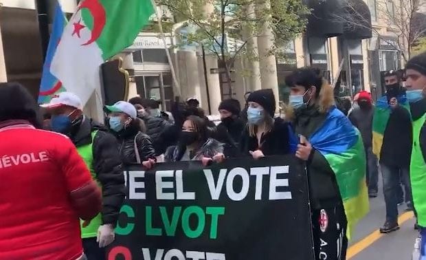 Au Canada, des algériens ont manifesté contre le référendum constitutionnel