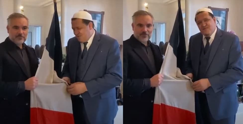 Quand l’imam Chalghoumi béni le drapeau français en récitant al-Fatiha (VIDEO)