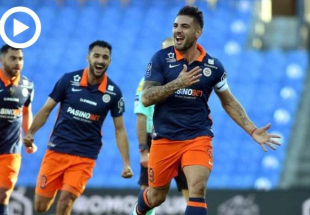 Andy Delort signe un doublé de la tête face à Strasbourg (vidéo)