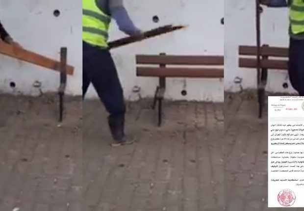 La Wilaya d’Alger reagit à la vidéo montrant la destruction de bancs publics à El Biar