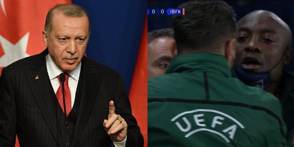 Match PSG – Basaksehir : Erdogan réagit au dérapage raciste de l&rsquo;arbitre
