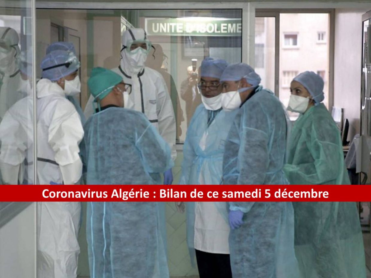 Coronavirus Algérie : Bilan détaillé de ce 5 décembre