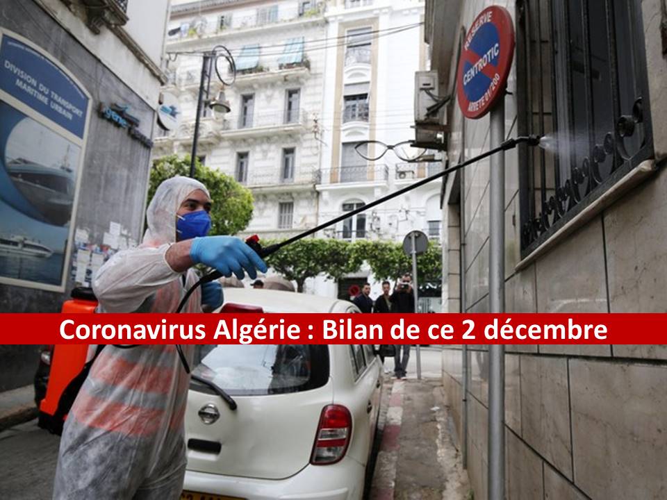 Coronavirus Algérie : Le bilan détaillé de ce 2 décembre
