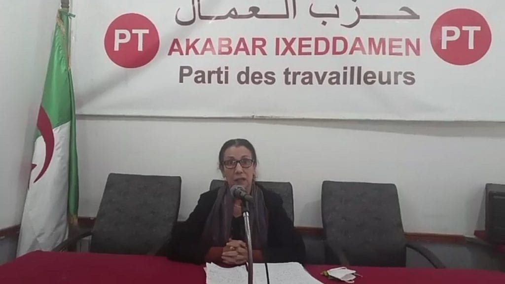 Pour Louisa Hanoune, « l’impasse politique peut devenir mortelle »