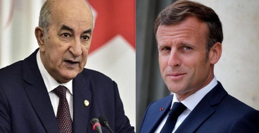 Tebboune reçoit un appel téléphonique de Macron