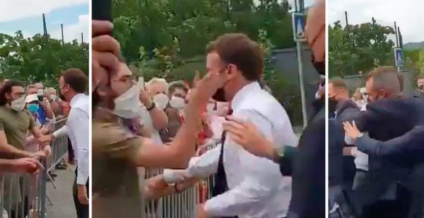 France : Macron giflé lors d’un déplacement dans la Drôme