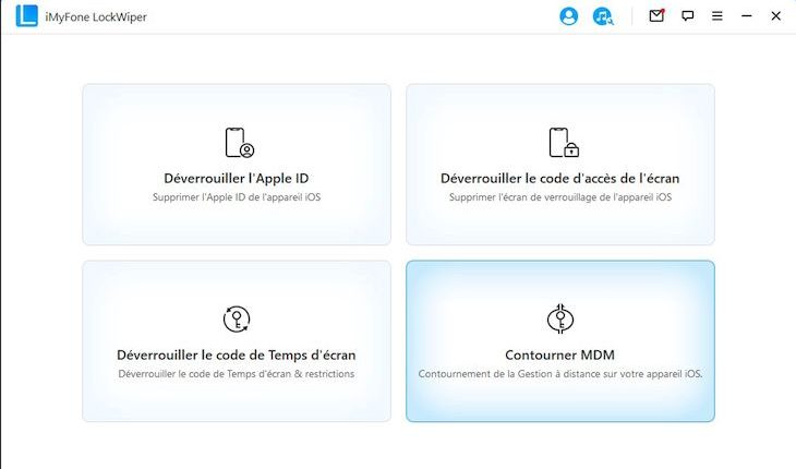 iMyFone LockWiper etape 1