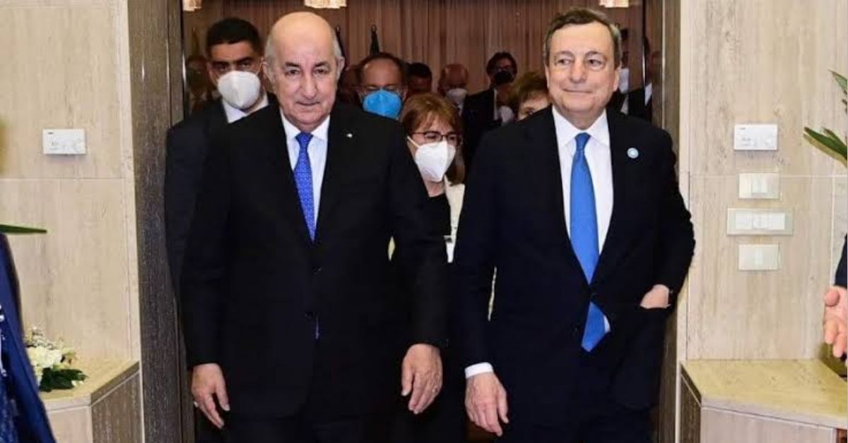 Algeria – Italia: Conversazione telefonica tra Tebboune e Draghi