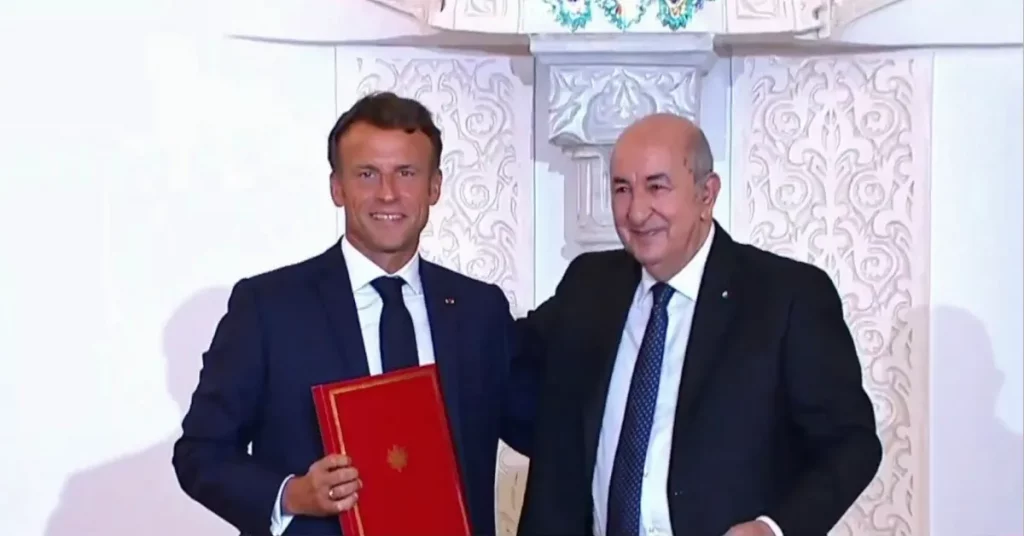 Macron en Algérie : signature de 5 accords de coopération bilatérale