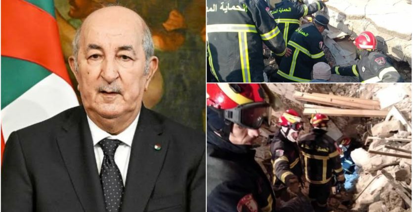 Séismes Turquie – Syrie : Tebboune salue les efforts de la protection civile