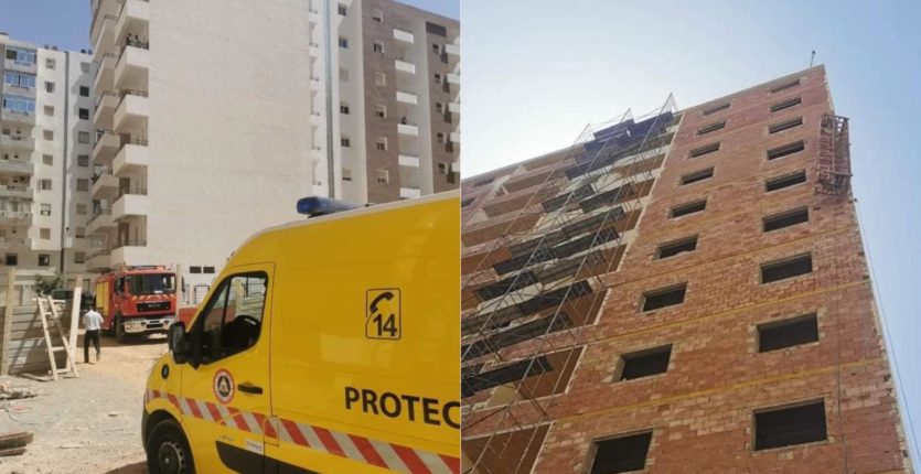 Deux ouvriers décèdent suite à une chute du 7ᵉ étage, un troisième survit miraculeusement à Oran