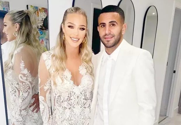 Absent du stage des Verts, Mahrez fête son mariage avec Taylor et l&rsquo;épousera une 3ème fois