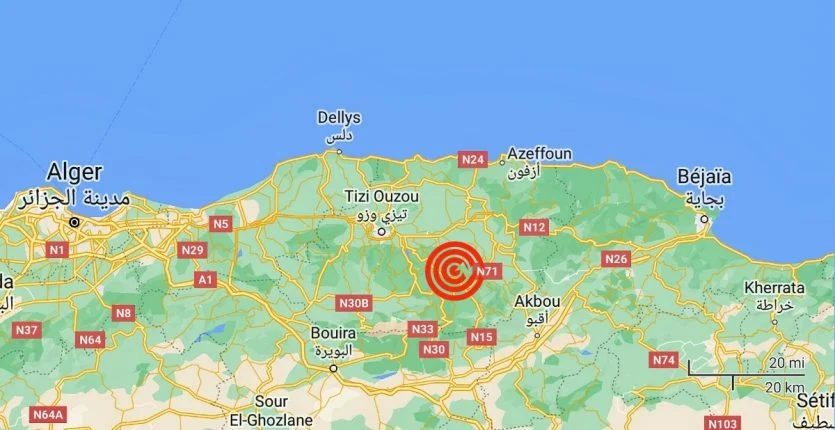 Tremblement de terre : la wilaya de Béjaia secouée ce 10 septembre