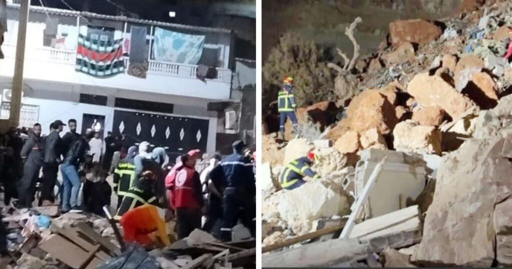 Stupeur à Oran : un glissement de terrain dévastateur fait 4 morts et 13 blessés [vidéo]