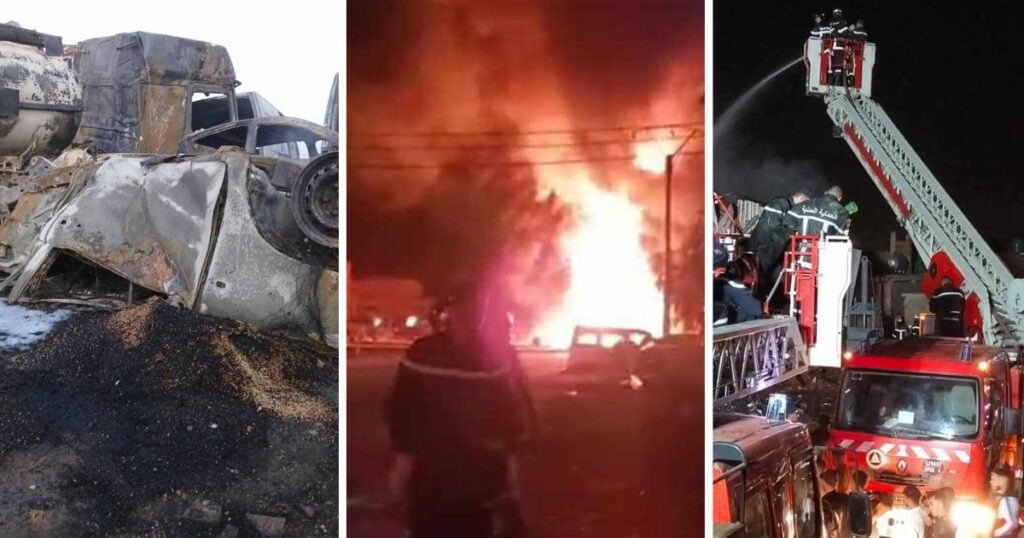 Nuit de panique à Blida : un feu déchaîné éclate dans un centre commercial [images]