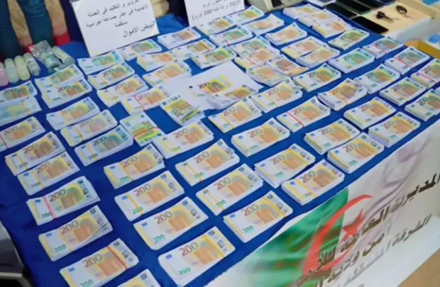 Démantèlement d’un vaste réseau de fausse monnaie : 1,4 million d’euros saisis à Chlef