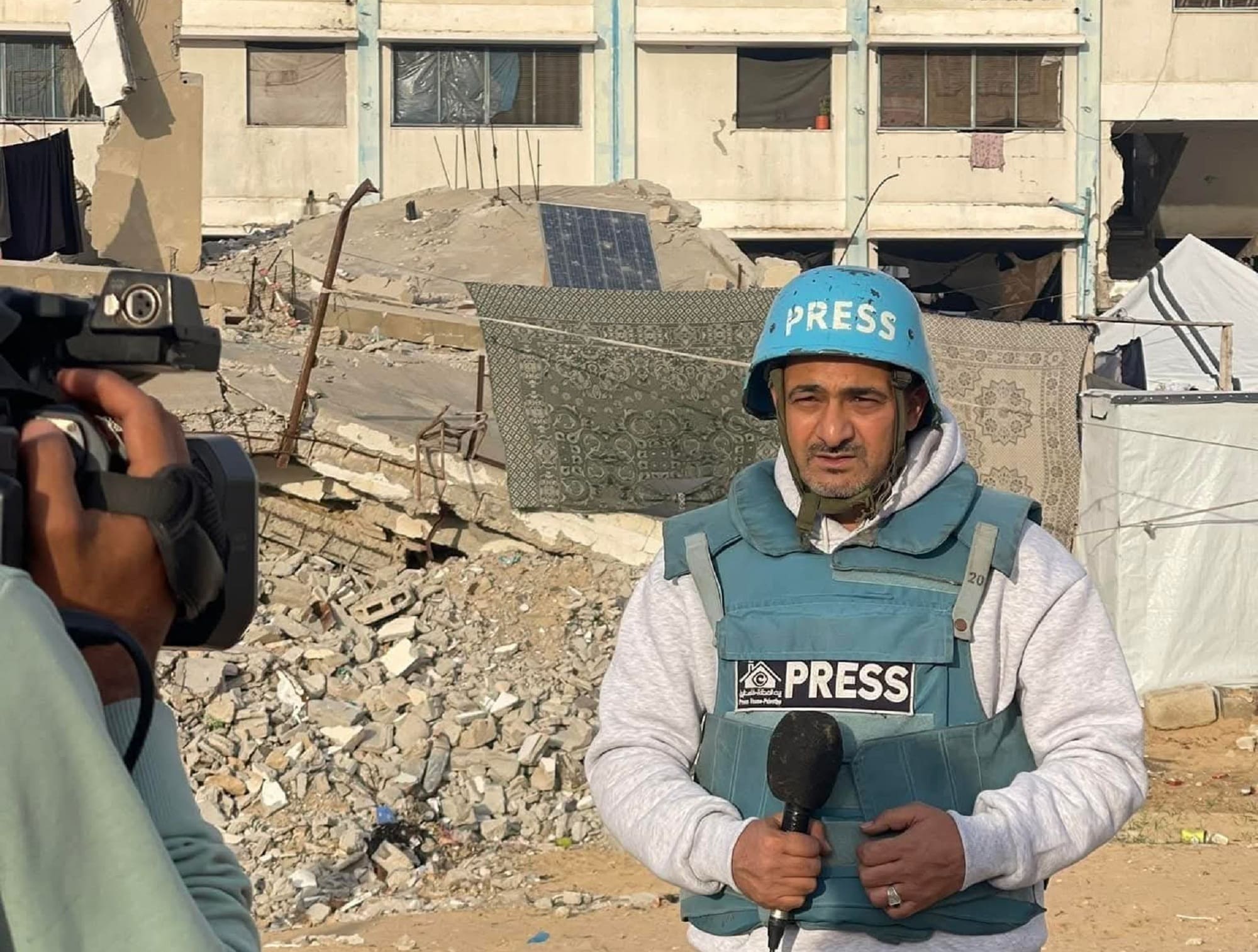 Le Bureau du correspondant de la Télévision algérienne à Gaza touché par un bombardement israélien