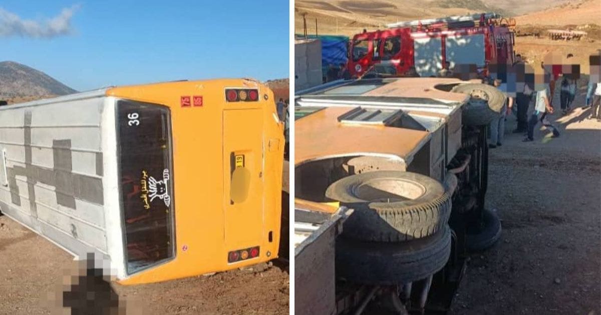 Un accident de bus scolaire fait 20 blessés à Sétif
