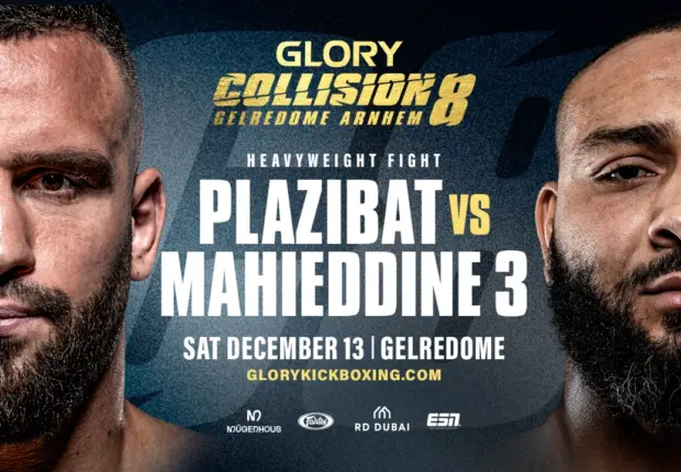 GLORY Collision 8 : Nordine Mahieddine défie Antonio Plazibat pour une trilogie explosive