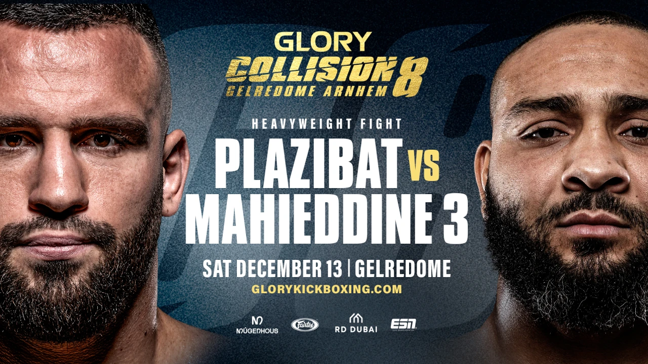 GLORY Collision 8 : Nordine Mahieddine défie Antonio Plazibat pour une trilogie explosive