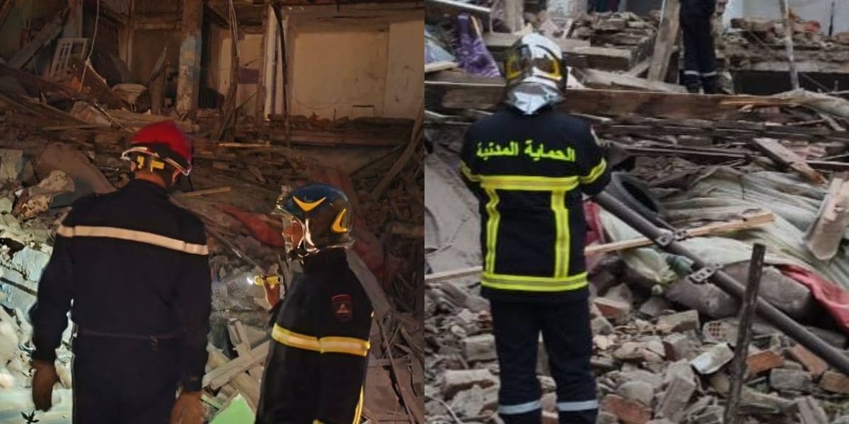 Effondrement d’un immeuble à Constantine : la Protection civile intervient pour secourir un blessé