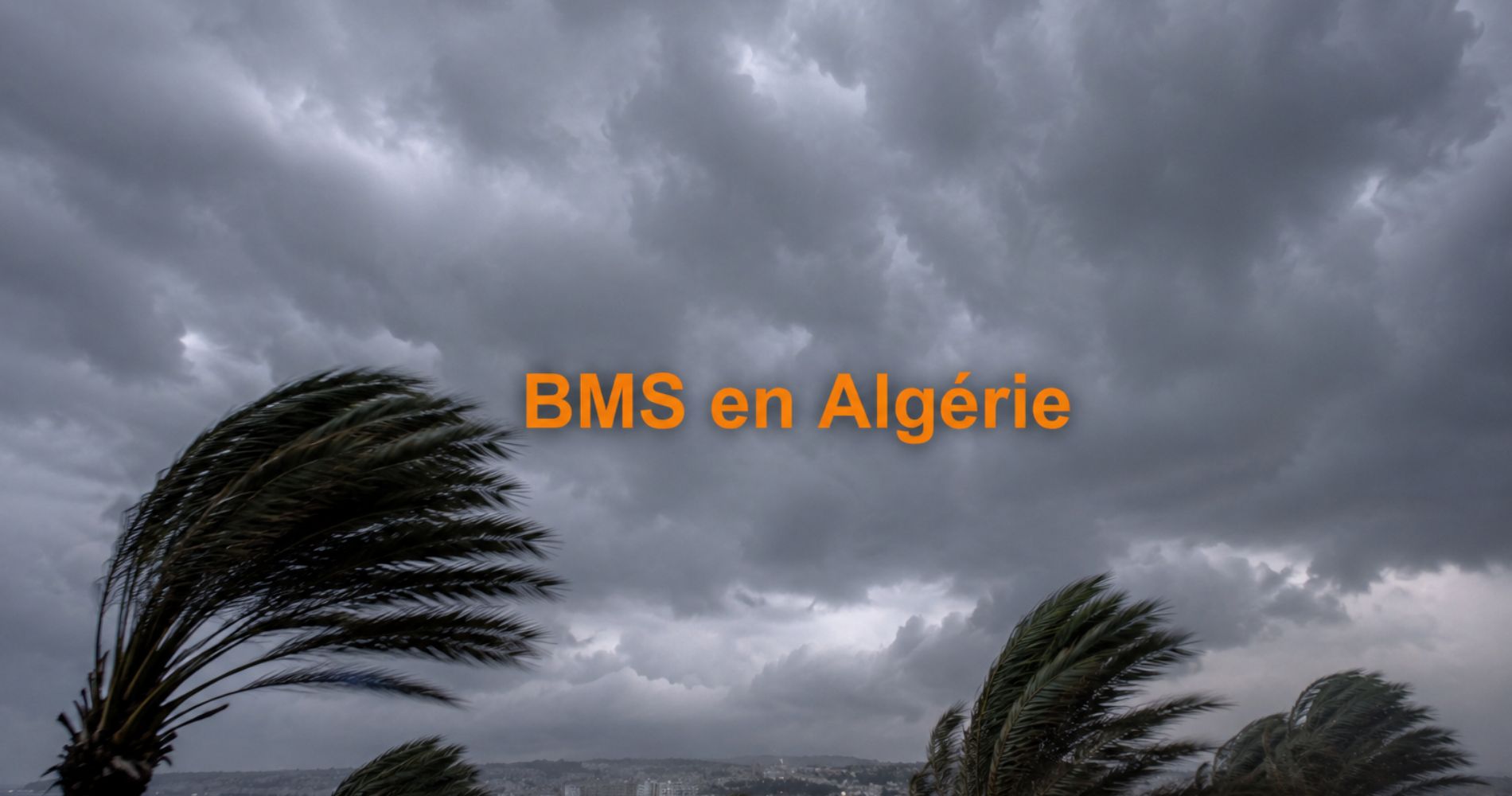 Alerte météo en Algérie : vents violents et vigilance orange ce week-end, plusieurs wilayas sous BMS