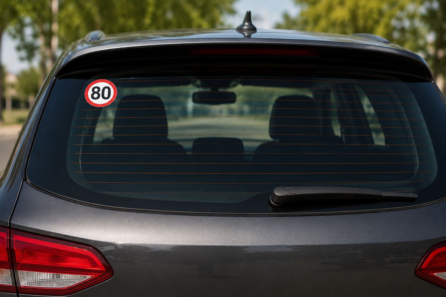 Disque " 80 " sur la lunette arrière ? La GN révèle l'amende encourue pour cette erreur très fréquente