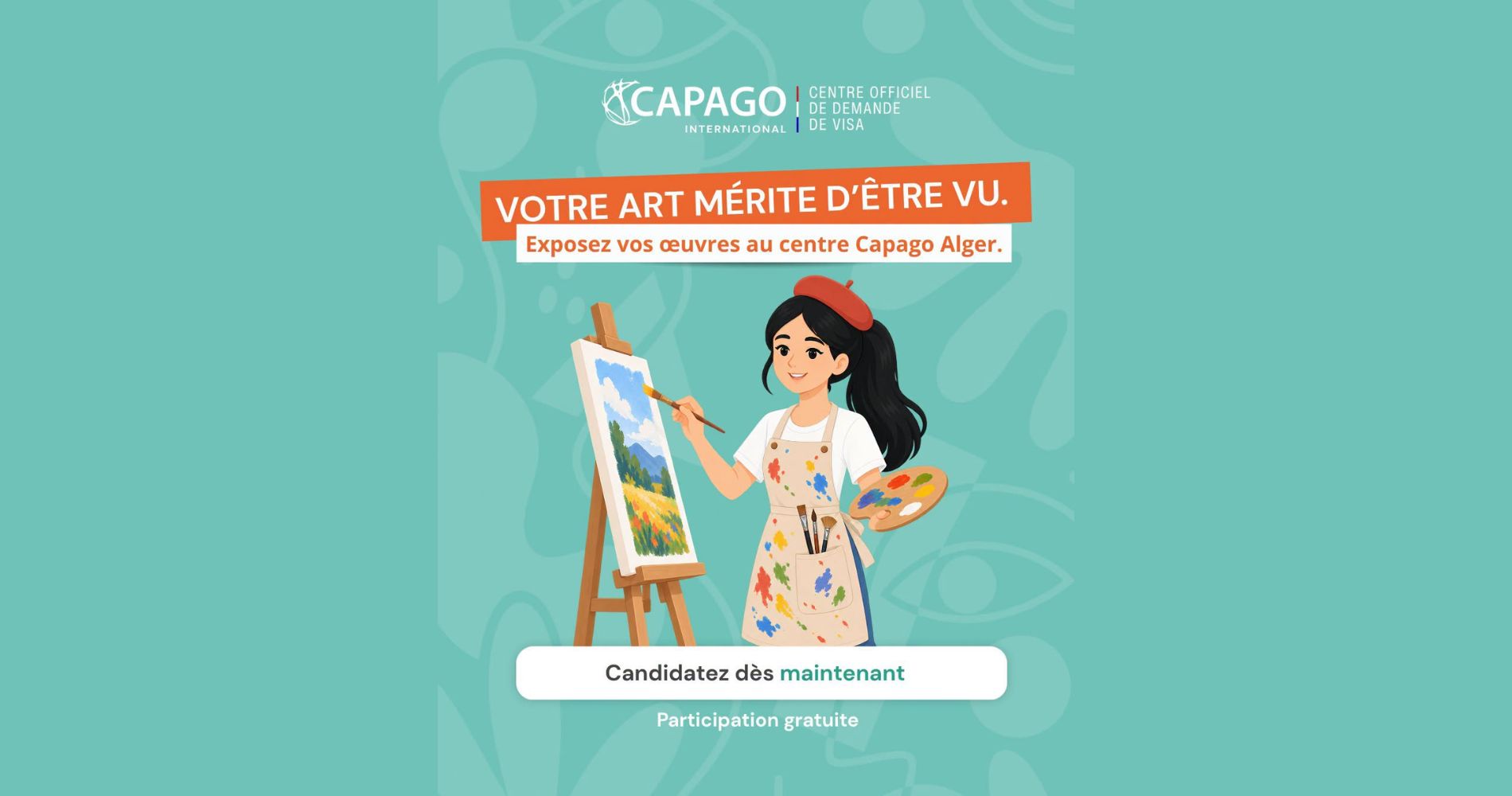 Une exposition gratuite de 3 mois à Alger : Capago lance un appel aux artistes