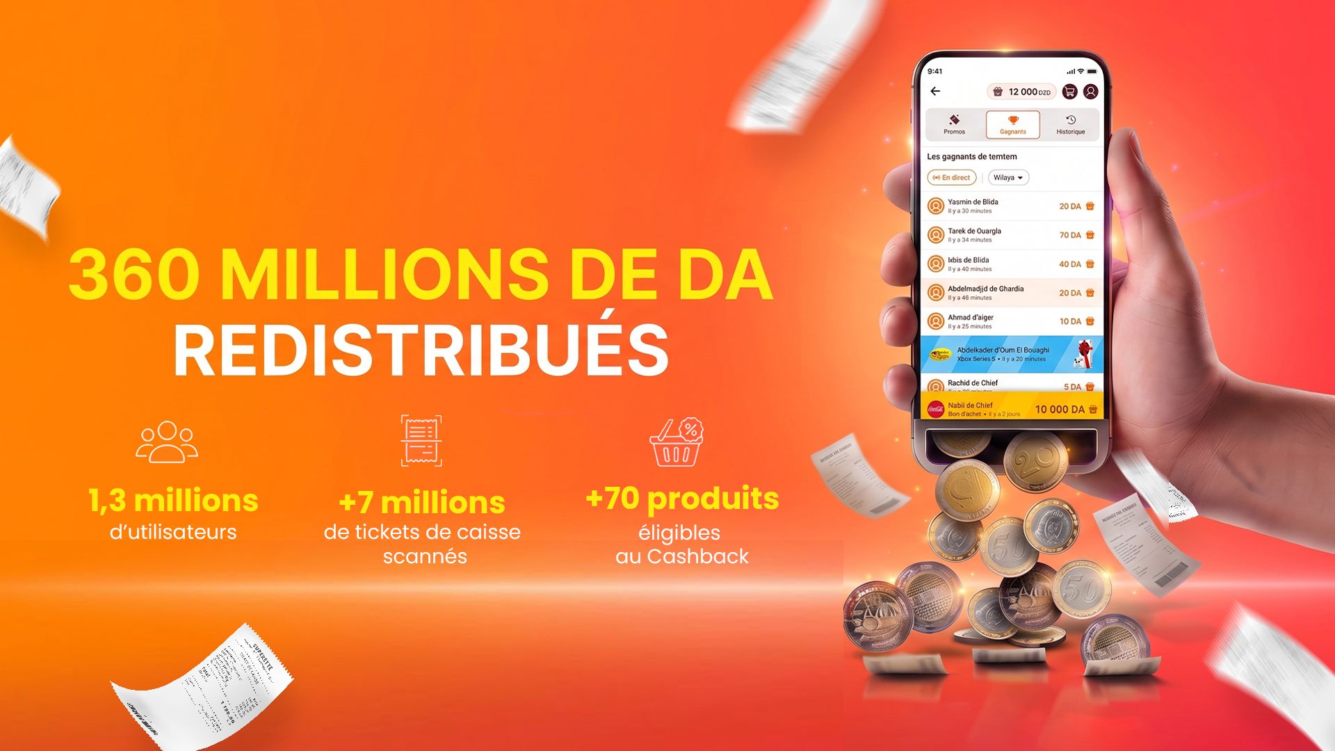 Cashback en Algérie : temtem annonce 360 millions de dinars redistribués aux consommateurs