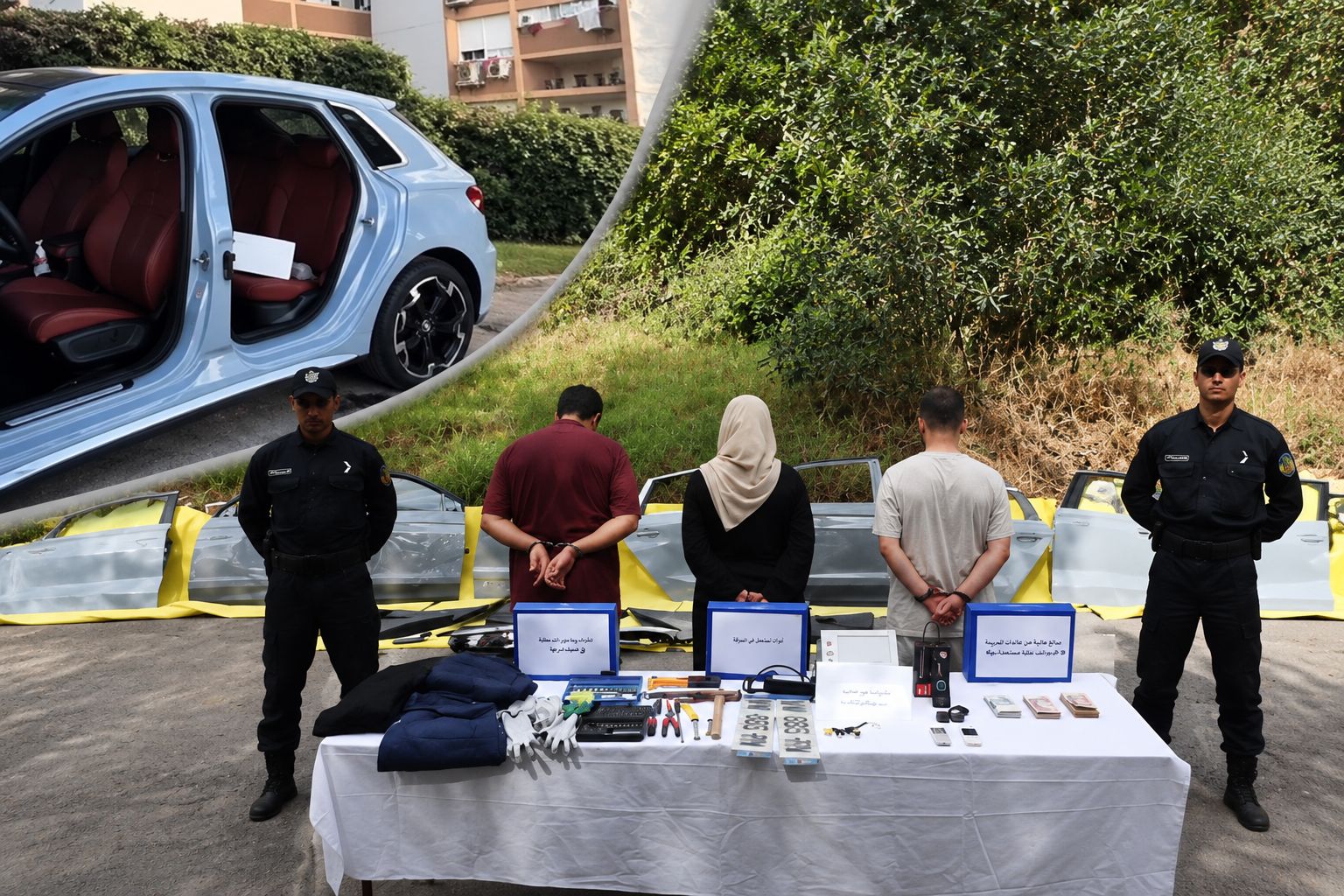 Portières d’Audi A3 volées : trois suspects écroués